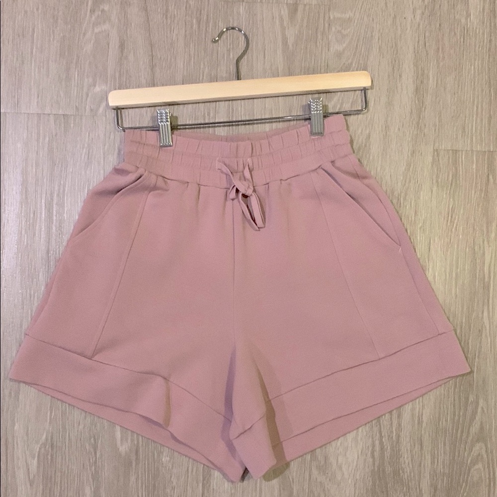 Varley High Waist Pink Shorts